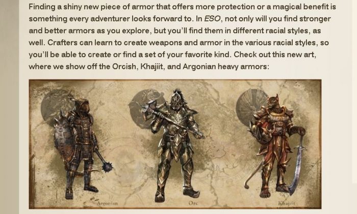 Elder Scrolls Online Video Shows Class And Character Progression