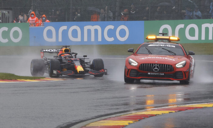 Verstappen Wins Rain Marred Belgian Gp After Short Restart The Epoch