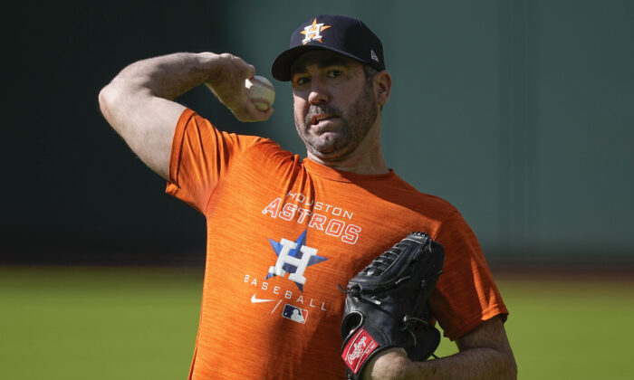 Verlander Seeking St World Series Win Opens For Astros The Epoch Times