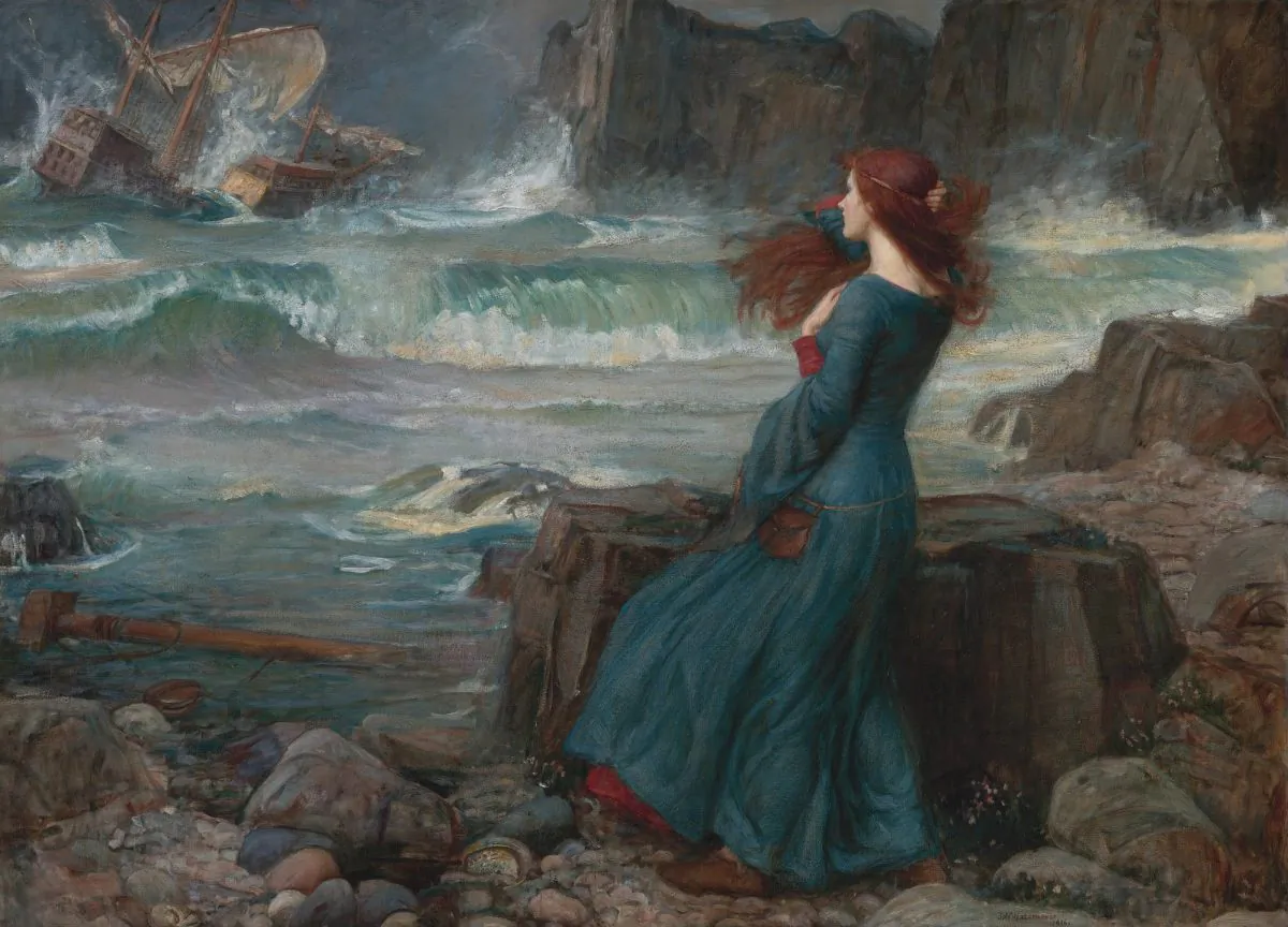 Mystery and wonder are at the very root of human existence.  “Miranda,”1916, by John William Waterhouse. Oil on canvas. (Public Domain)