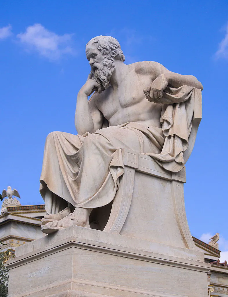 "Socrates," 1880, by Leonidas Drosis. The Academy of Athens. (C. Messier)