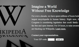 Wikipedia, Reddit, Other Sites Blackout Over SOPA