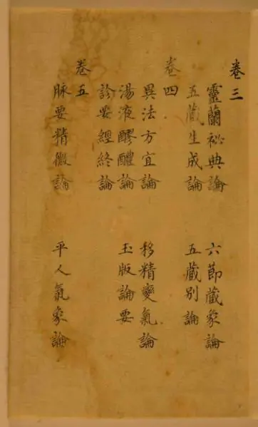 The “Yellow Emperor’s Inner Canon” is an ancient Chinese medical text that is still referred to today.