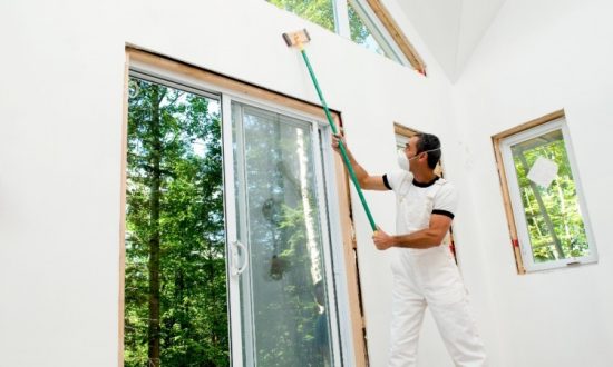 Applying Paint: Ceilings, Then Walls