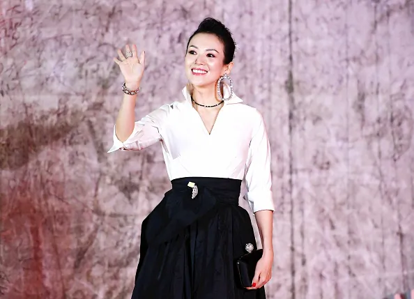 Actress Zhang Ziyi poses backstage during the closing ceremony of the 14th Changchun Film Festival on Sept. 8, 2018 in Changchun, Jilin Province of China. (Zhang Yao/China News Service/VCG via Getty Images)