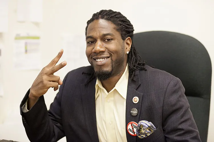Council member Jumaane Williams at his City Hall office in Lower Manhattan on Feb. 11. (Deborah Yun/The Epoch Times)
