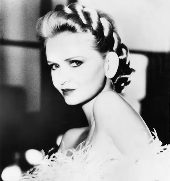 Hollywood glamour captured in the Dancing Hair Collection with stylist Antonio da Costa Rocha for La Coupe Salon, 1986. (Geoffey Hargrave Thomas)