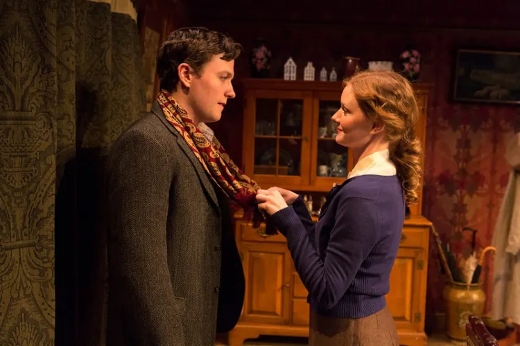 Jon Fletcher and Wrenn Schmidt in ‘Katie Roche’ portray a couple that might have been. (Richard Termine)