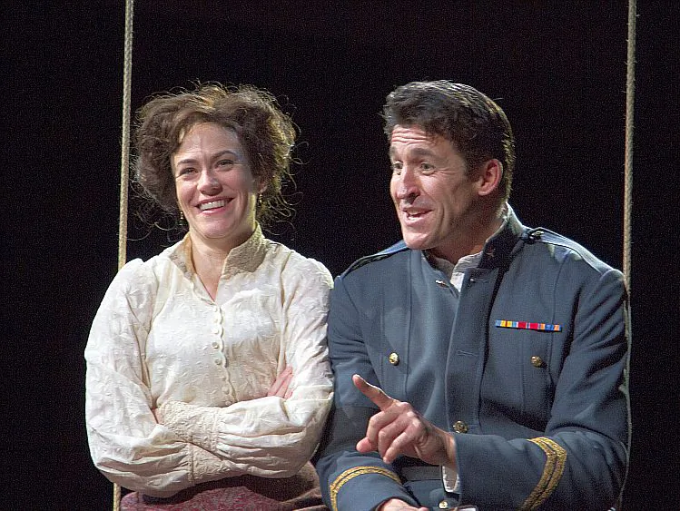 Maggie Siff and Jonathan Cake in "Much Ado About Nothing." (Henry Grossman)