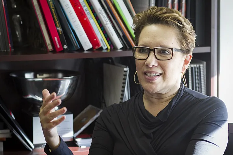 Mikki Shepard, executive director of the Apollo Theater, at her office in Harlem, Feb. 6. (Deborah Yun/The Epoch Times)