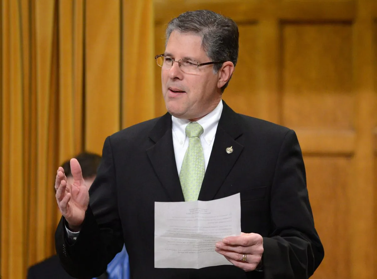 Conservative MP Mark Warawa delivers a members statement prior to question period in the House of Commons on April 24, 2013. (Sean Kilpatrick/The Canadian Press)