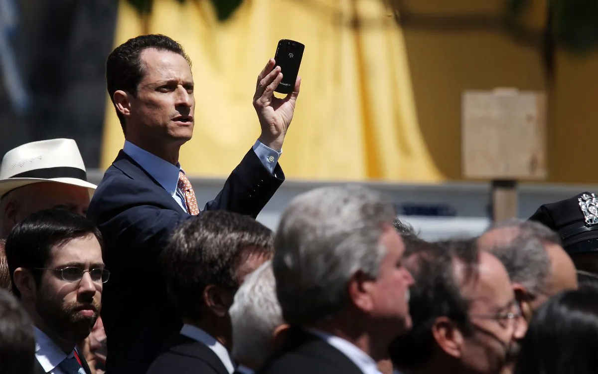 Anthony Weiner at wreath laying ceremony at Grand Zero on May 5, 2011. Weiner is mulling a run for New York City mayor, about two years after he resigned from being a Congress person amidst a sexting scandal. (Mario Tama/Getty Images)
