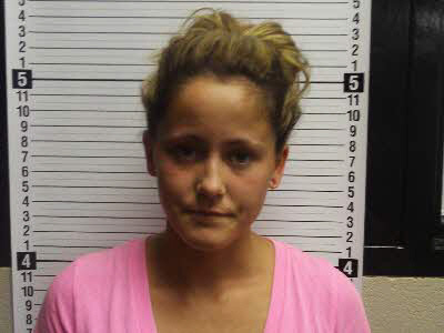  Jenelle Evans poses for a mug shot August 8, 2011 in Oak Island, North Carolina, during a previous booking. (Brunswick County Sheriff's Department via Getty Images)