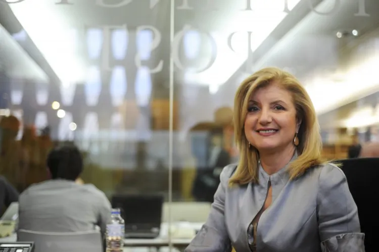 Arianna Huffington, president and editor-in-chief of the Huffington Post Media Group poses on June 6, 2012 during an interview at the Huffington Post office in Madrid. (DOMINIQUE FAGET/AFP/GettyImages)