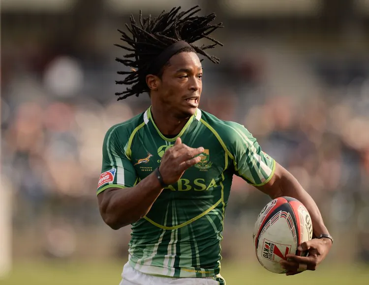 Branco du Preez was South Africa’s star player in the Tokyo 7’s Cup Final against New Zealand. Du Preez kicked three conversions and a penalty to give his side a well-deserved second-half comeback win. (Adam Pretty/Getty Images)