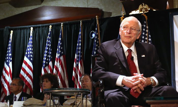 Former Vice President Dick Cheney speaks at the Long Island Association fall luncheon at the Crest Hollow Country Club  in Woodbury, N.Y., on Oct. 18, 2012. (Bruce Bennett/Getty Images)
