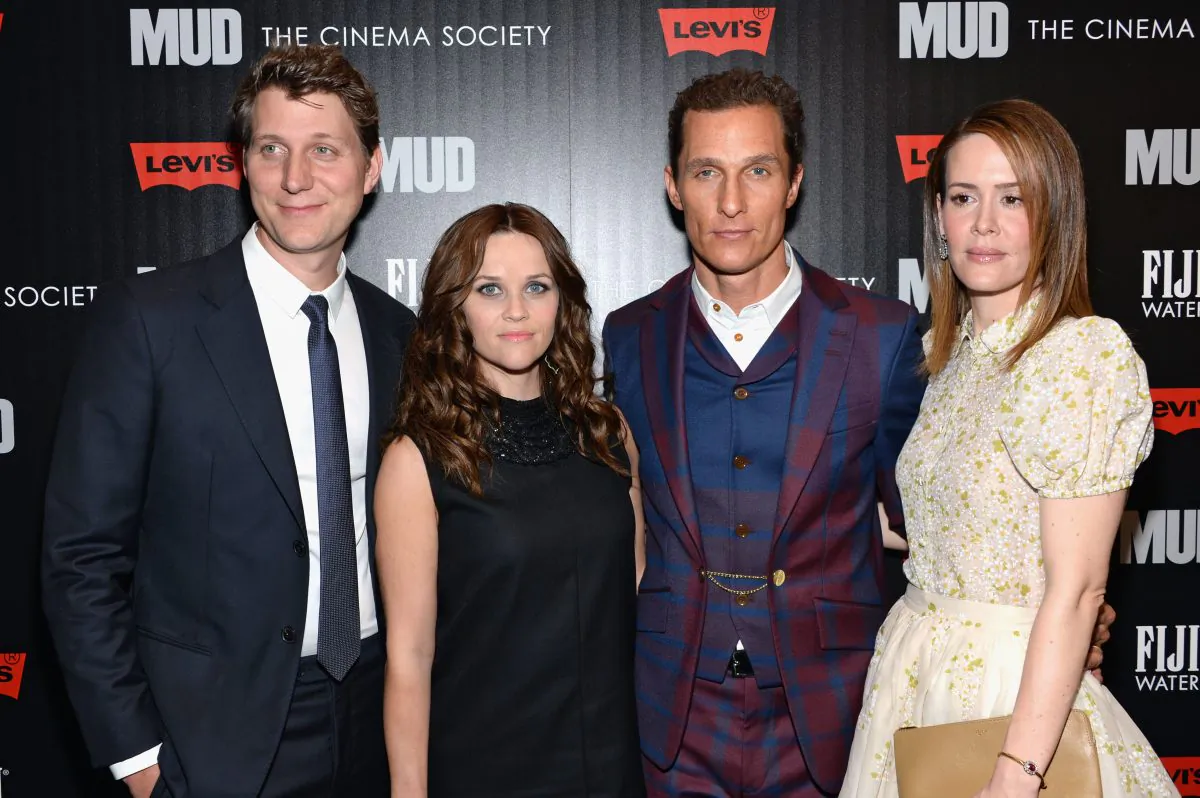  Jeff Nichols, Reese Witherspoon, Matthew McConaughey and Sarah Paulson attend the Cinema Society screening of 'Mud' at The Museum of Modern Art on April 21 in New York City. Witherspoon reportedly canceled interviews scheduled to promote the movie, which will come out this weekend. (Dimitrios Kambouris/Getty Images)