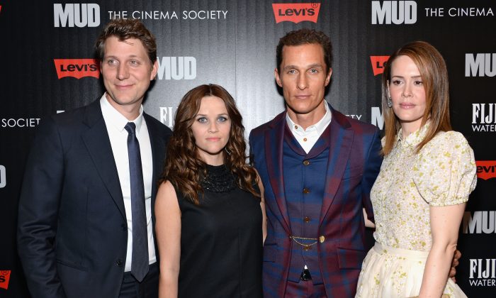  Jeff Nichols, Reese Witherspoon, Matthew McConaughey and Sarah Paulson attend the Cinema Society screening of 'Mud' at The Museum of Modern Art on April 21 in New York City. Witherspoon reportedly canceled interviews scheduled to promote the movie, which will come out this weekend. (Dimitrios Kambouris/Getty Images)