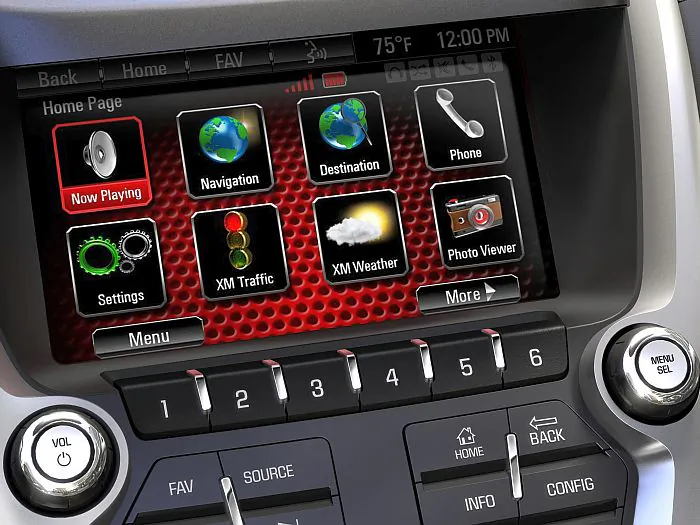 Touch-screen control panel. (Courtesy of GMC)