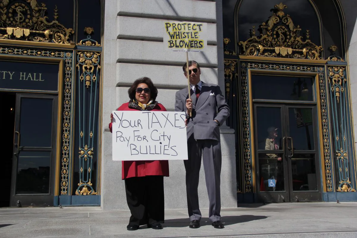Dr. Derek Kerr at an anti-bullying rally at San Francisco City Hall on April 15, 2013. (Christian Watjen/The Epoch Times)