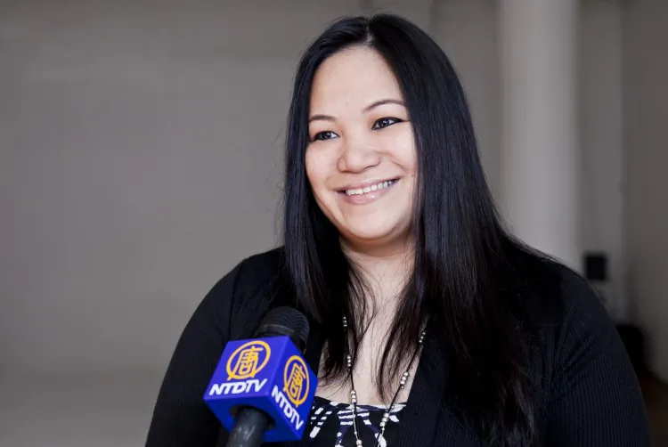 Sibyl Santiago, executive director and head of marketing for Soho International Film Festival, at their Midtown office on April 3. (Samira Bouaou/The Epoch Times)