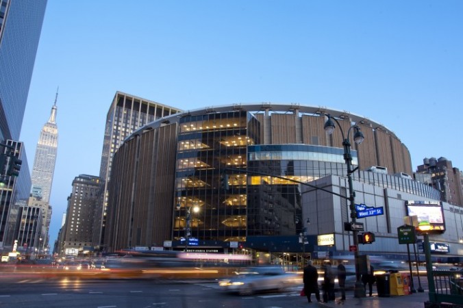 Madison Square Garden from 8th Ave. and 33rd St., April 3. (Samira Bouaou/Epoch Times)