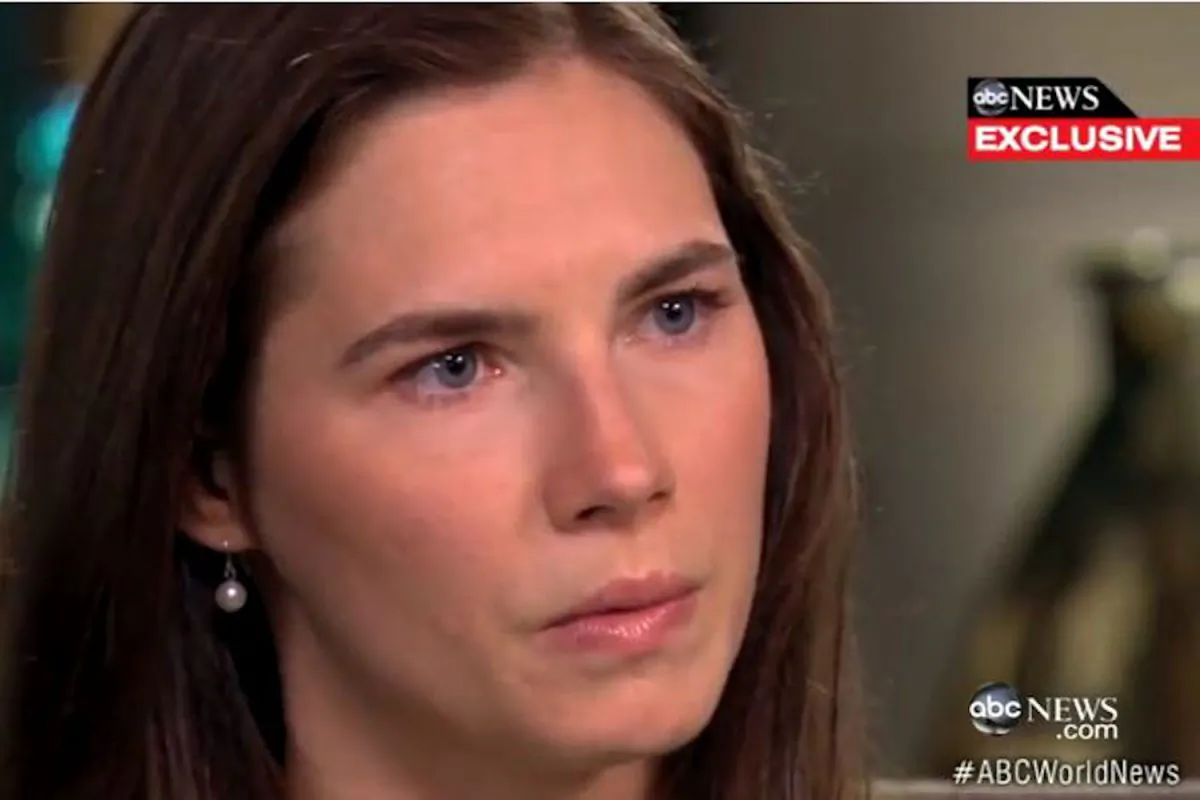 Amanda Knox speaks in an exclusive interview with ABC New's Diane Sawyer on April 30, 2013, the same day her book, "Waiting to be Heard," was released. (Screenshot Via The Epoch Times)