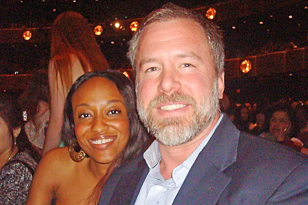 David Flint and Rose Onyelai enjoy Shen Yun Performing Arts at the Lincoln Center's David H. Koch Theater on April 27. (Tian Cheng/The Epoch Times)