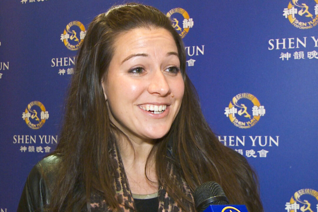 Brigid Steenberge, senior account manager with global digital marketing agency I-crossing, at Shen Yun Performing Arts in New York’s Lincoln Center on April 26, 2013. (NTD Television)