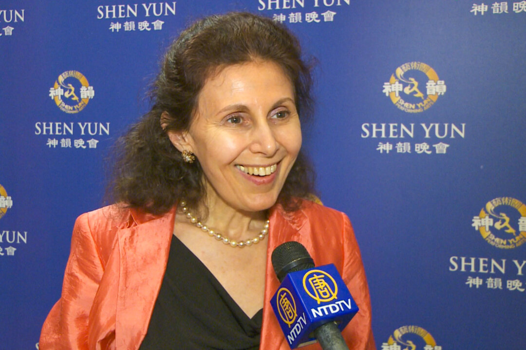 Marina Kogan at David H. Koch Theater at Lincoln Center after a performance of Shen Yun Performing Arts on April 28. (NTD Television) 