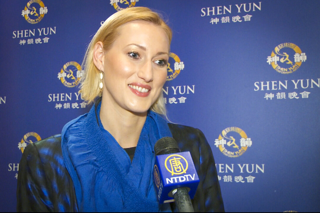 Krystle Kelley attends Shen Yun Performing Arts at Lincoln Center in New York City on April 28, 2013. (NTD Television)