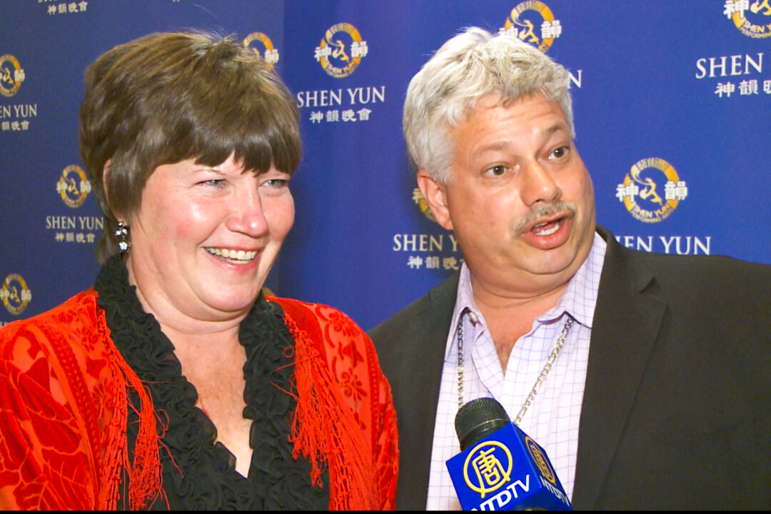 Photographer Peter Fol and his wife Kelly enjoyed Shen Yun Performing Arts at Lincoln Center on April 28, 2013. (NTD Television)