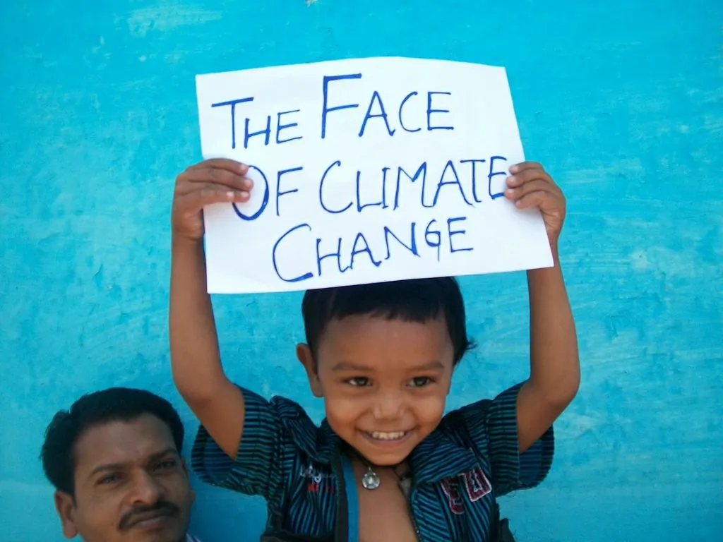 A photo submitted to the Earth Day Network's "The Face of Climate Change" campaign from Bilaspur, India. (Courtesy of Earth Day Network)