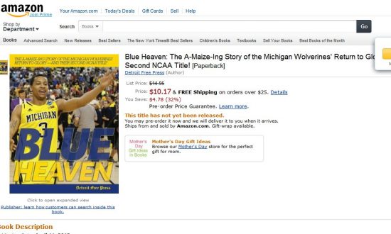 ‘Michigan Won Title’ Ad Appears on Amazon