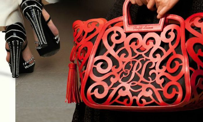 Ralph Lauren accessories as featured on the company's website. Ralph Lauren Corporation settled a case concerning bribery on April 22, 2013. (Screenshot via The Epoch Times)