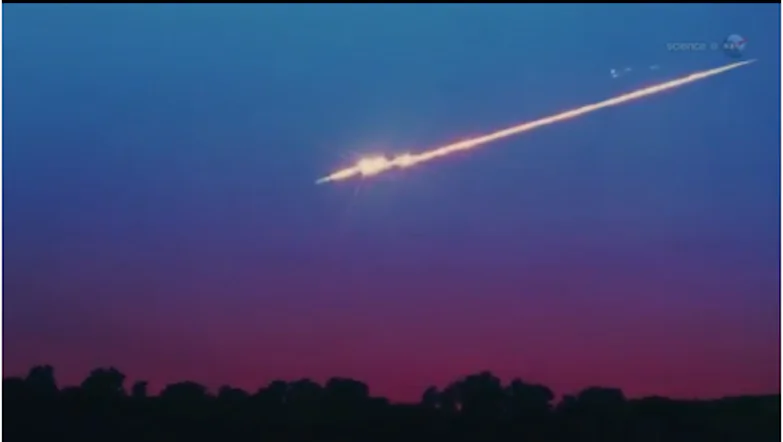 Screen capture of ScienceCasts: A Wonderful Night in April