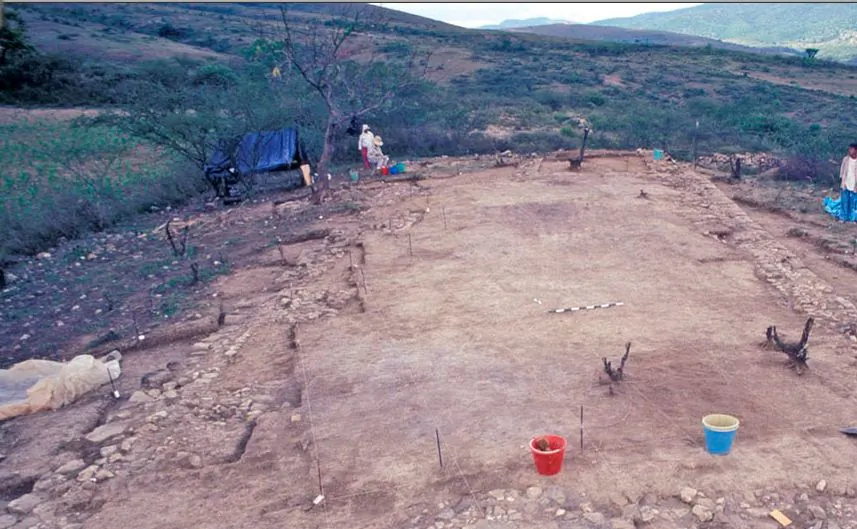 A view of part of the excavated temple complex, where human sacrifice may have taken place. (Screenshot/LiveScience)