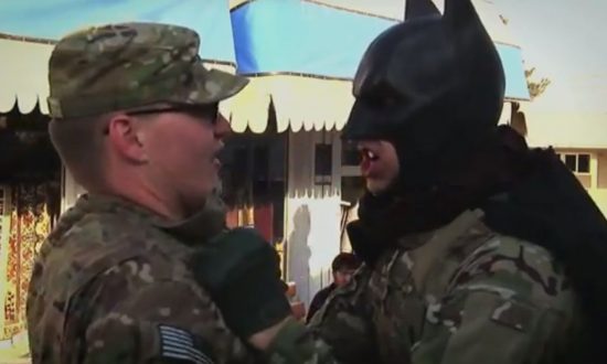 Batman in Afghanistan Touches on Army Safety (+Videos)