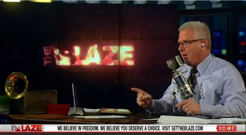 Glenn Beck on his television show. (Screenshot/YouTube)