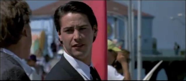 Keanu Reeves in the original 'Point Break,' which will be remade at the end of the year. (Screeshot/YouTube)