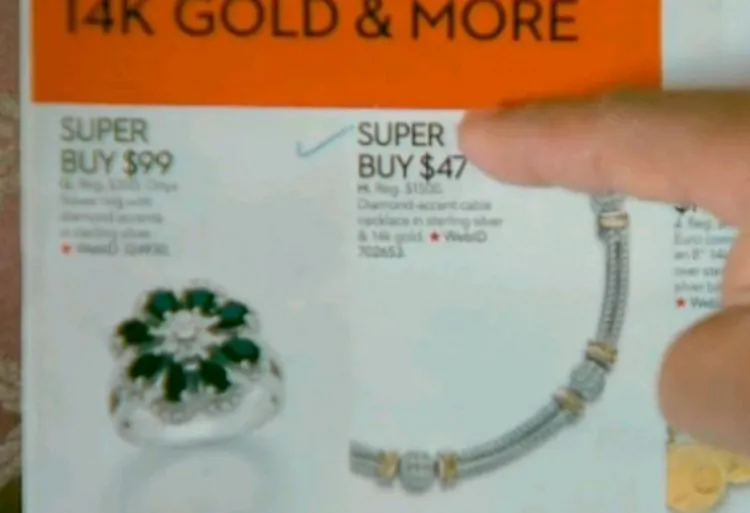A screenshot from WFAA TV shows the Macy's catalog and the typo. (Screenshot via The Epoch Times)