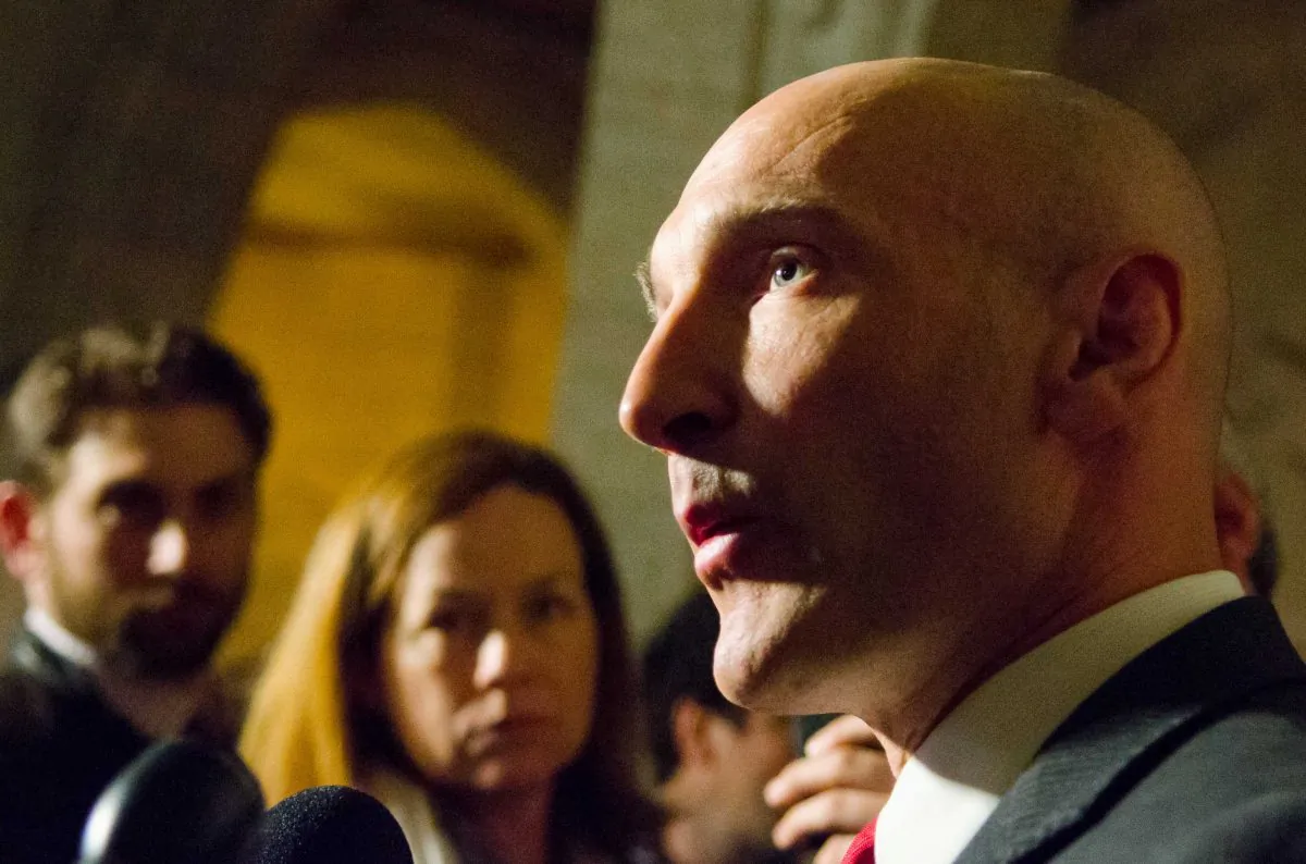 Tory MP Ryan Leef, an MMA fighter himself, says the sport needs regulation to be safer. (Matthew Little/The Epoch Times)