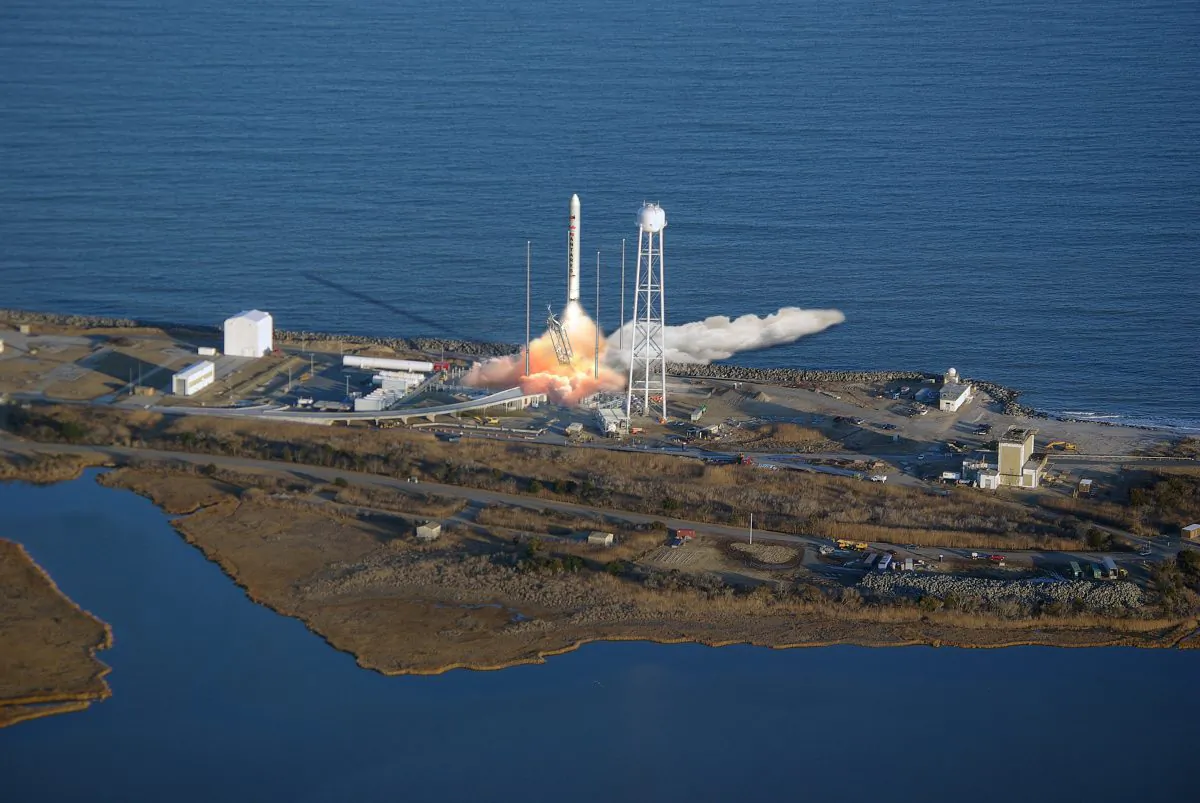 Artist rendering of a Antares Launch. (Orbital Sciences Corporation)