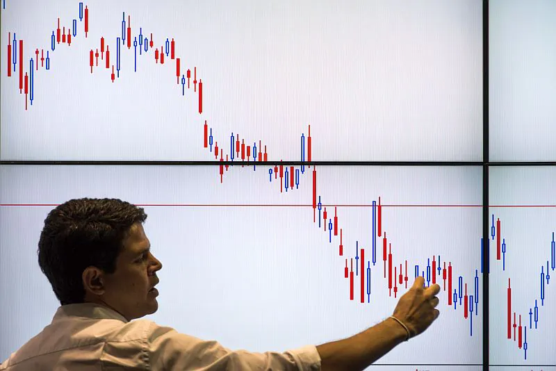 A lecturer explains how to read the stock chart during the Expo Money in Sao Paulo, Brazil, in this file photo. Investment experts present differing opinions on the value of stock diversification. (/AFPYasuyoshi Chiba/GettyImages) 