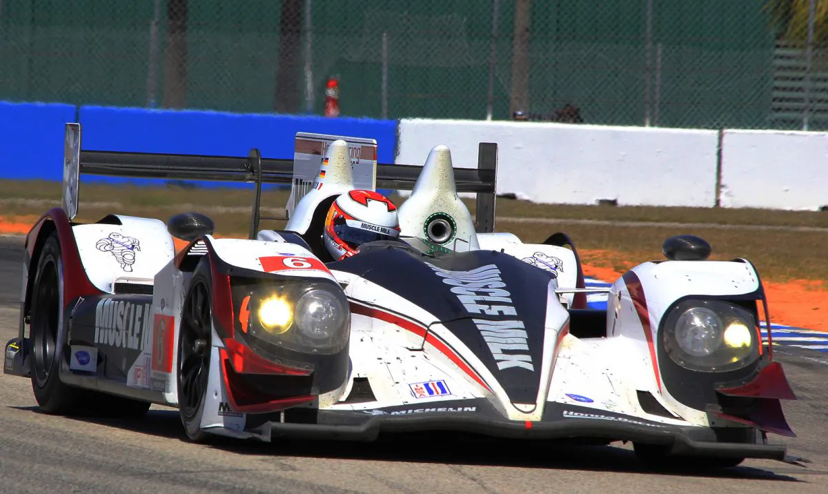The No. 6 Muscle Milk Pickett Racing HPD ARX 03a-Honda, here in action at Sebring. (Chris Jasurek/Epoch Times)