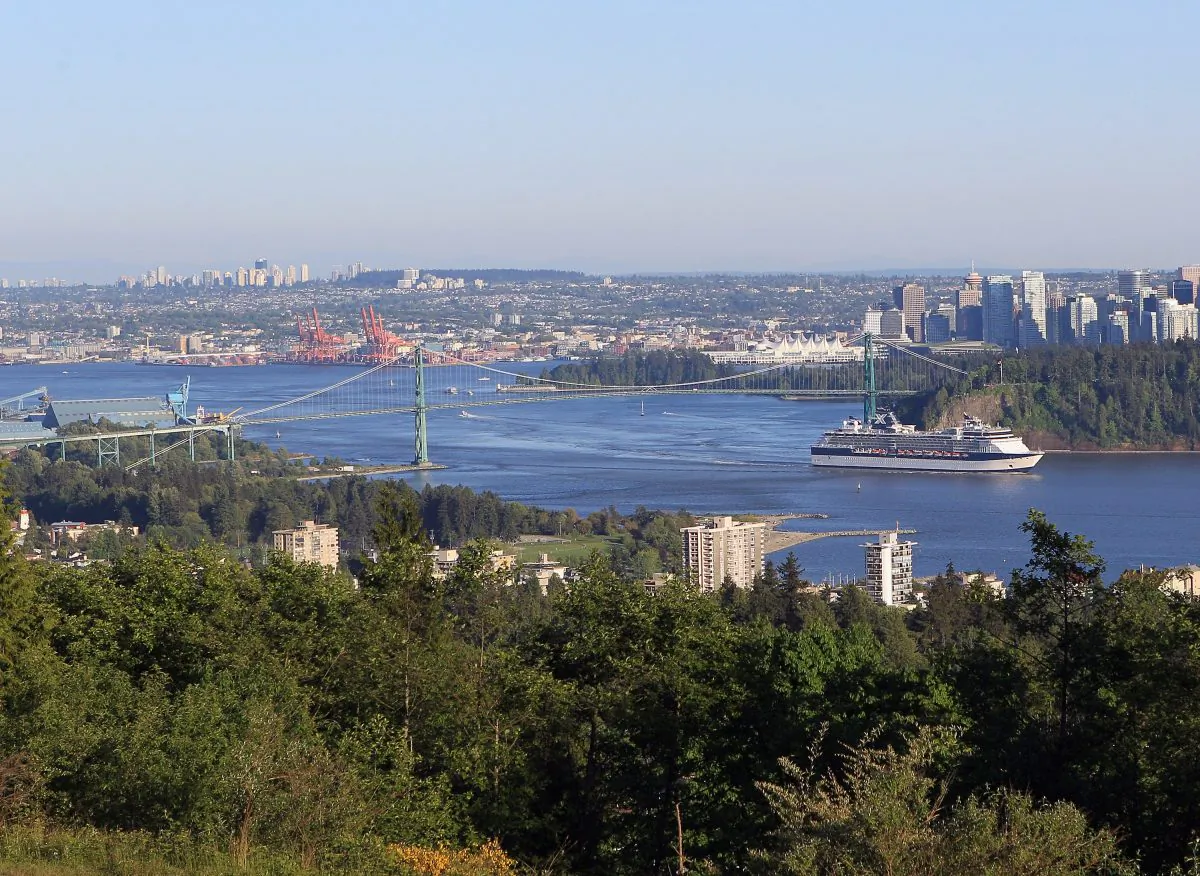 This undated file photo shows the beautiful setting of the city of Vancouver, Canada, photographed from West Vancouver. Vancouver’s real estate market is hot, with 40 percent of sales going to the Chinese in 2012. (Bruce Bennett/Getty Images)