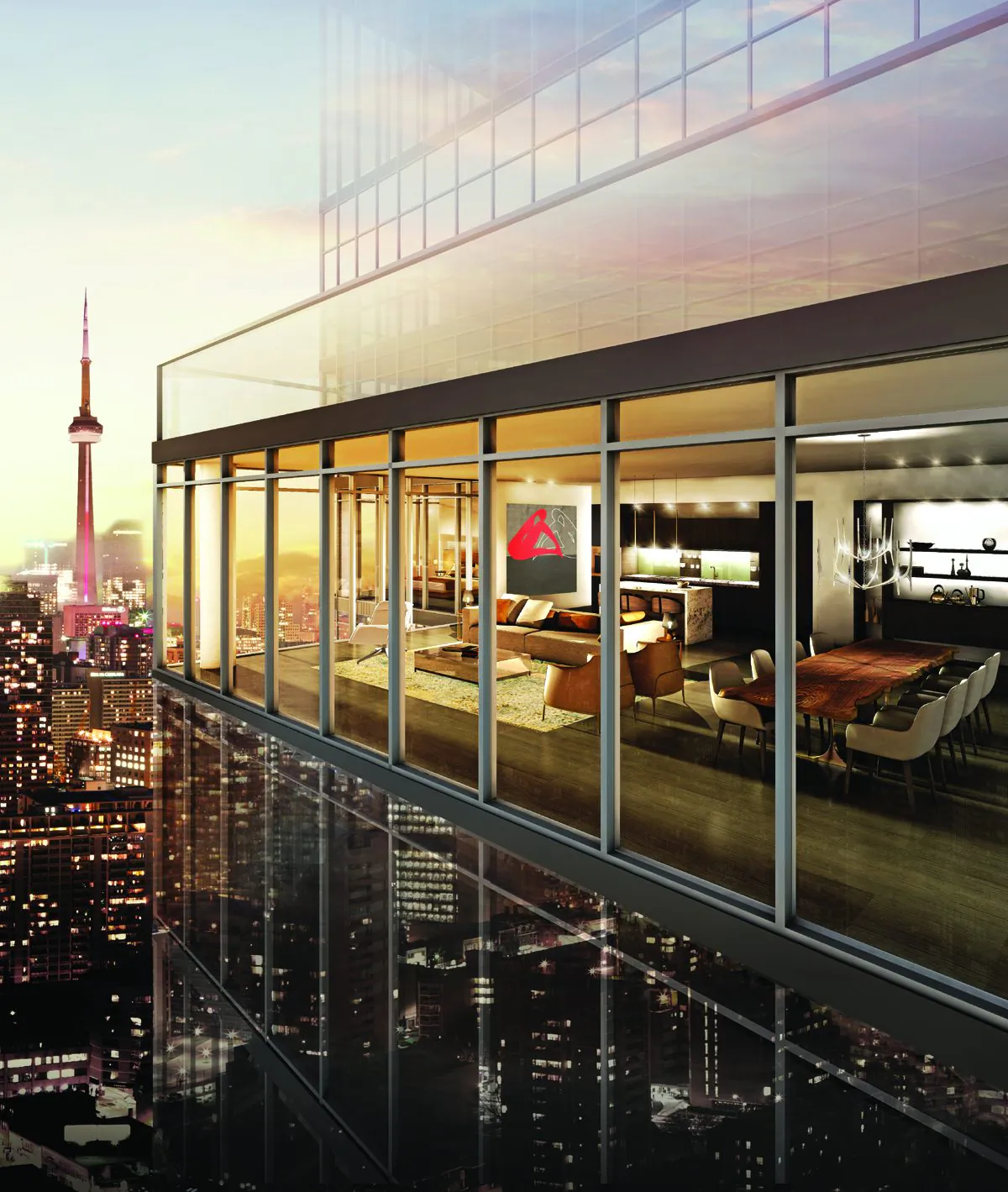 View for suite at Chaz Condos. (Chaz)