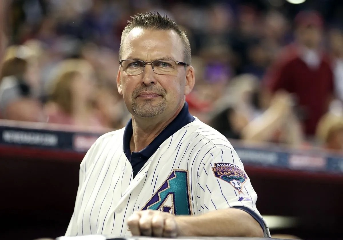 Mark Grace , former member of the 2001 Arizona Diamondbacks World Series team before the Major League Baseball game against the San Diego Padres at Chase Field on September 10, 2011 in Phoenix, Arizona. (Christian Petersen/Getty Images)