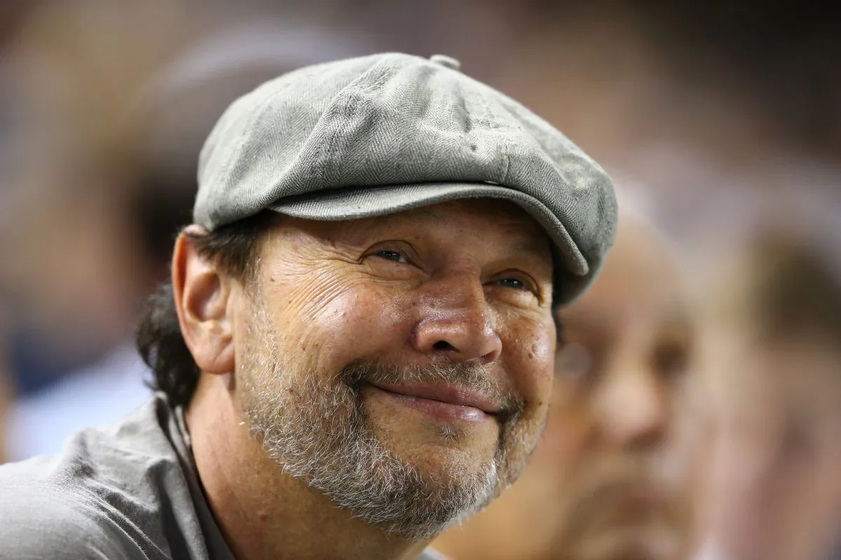 Comedian Billy Crystal looks on during the game between the New York Yankees and the Toronto Blue Jays on July 16, 2012 at Yankee Stadium in the Bronx borough of New York City. (Photo by Al Bello/Getty Images)