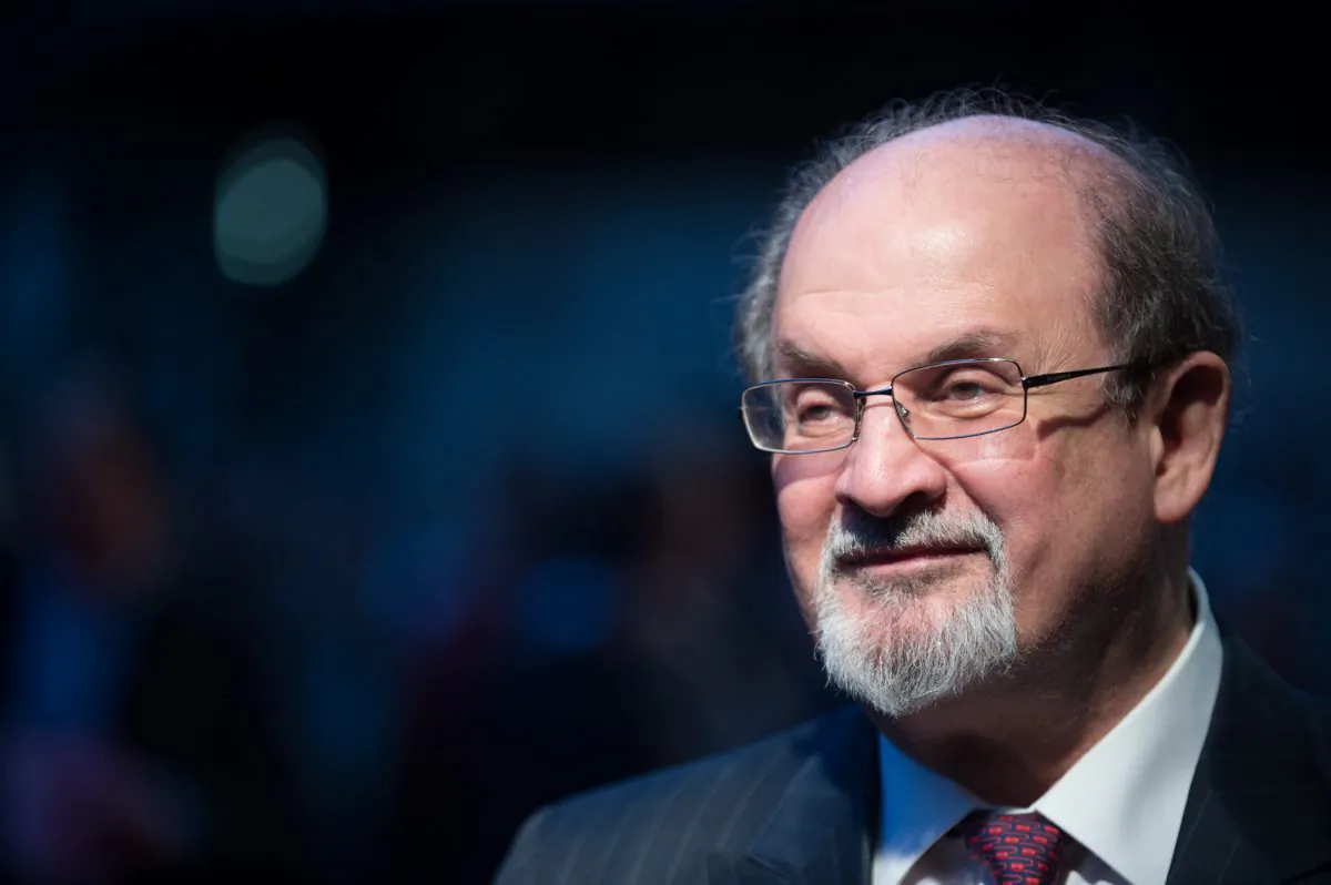 Writer Salman Rushdie in a file photo from an event in London last year. (Ben Pruchnie/Getty Images)